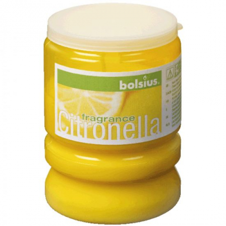 Uz casnic si menaj - Lumanare citronella party galben 441