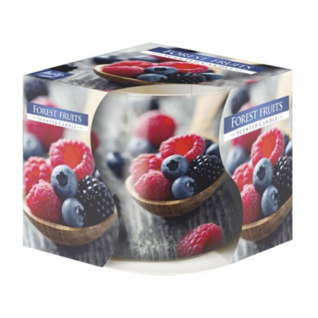 Lumanari - Lumanare parfumata in pahar imprimat sn71s-08 fructe de padure