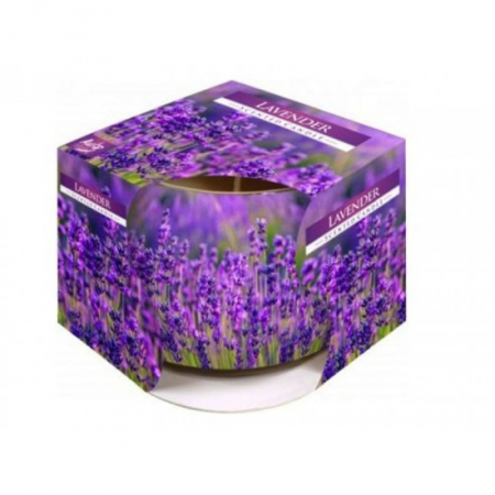 Lumanari - Lumanare parfumata in pahar imprimat sn71s-09 lavanda