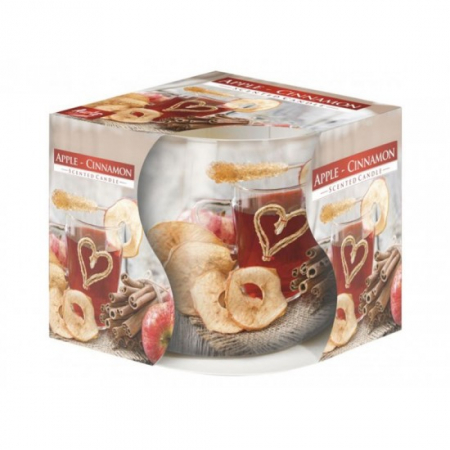 Lumanari - Lumanare parfumata in pahar imprimat sn71s-20 mar-scortisoara