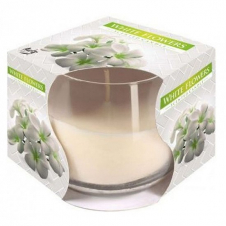 Lumanari - Lumanare parfumata in pahar sn71-179 flori albe