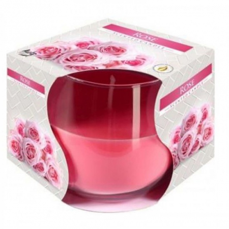 Lumanari - Lumanare parfumata in pahar sn71-78 trandafir