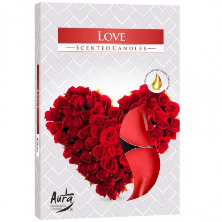 Lumanari - Lumanare pastila parfumata p15-105 love 6buc/set