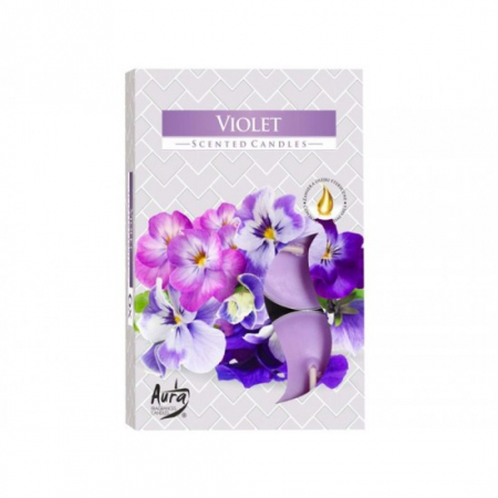 Uz casnic si menaj - Lumanare pastila parfumata p15-131 violet 6buc/set