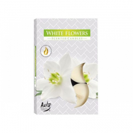 Lumanari - Lumanare pastila parfumata p15-179 white flowers 6buc/set