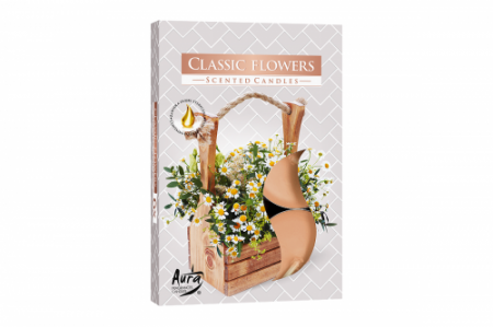 Lumanari - Lumanare pastila parfumata p15-336 classic flowers 6buc/set