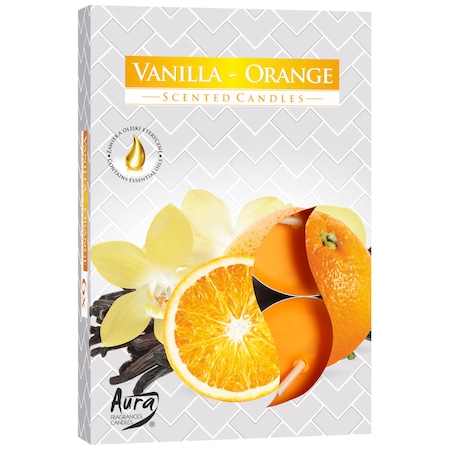 Uz casnic si menaj - Lumanare pastila parfumata p15-37 vanilie orange 6buc/set