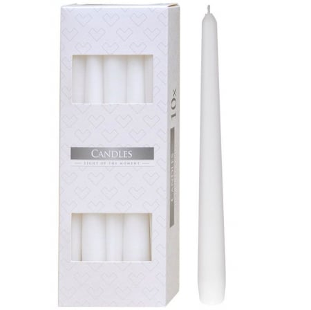 Lumanari - Lumanari conice s30-090 alb 10buc/set