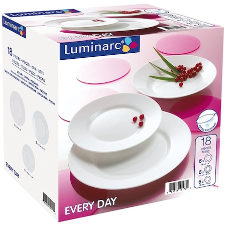 Vase si accesorii bucatarie - Luminarc set 18pcs everyday