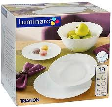 Vase si accesorii bucatarie - Luminarc set 19pcs trianon alb 00144