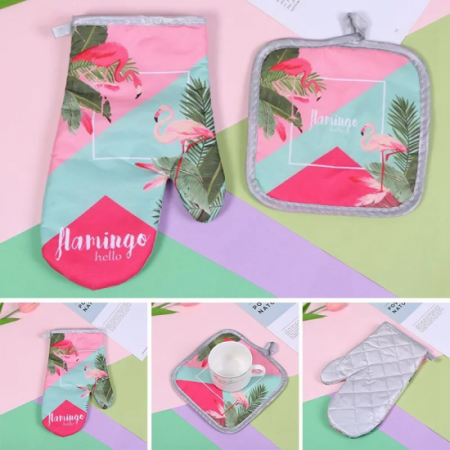 Vase si accesorii bucatarie - Manusa bucatarie+servetel 2p