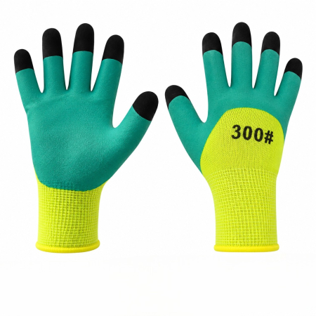 Gradinarit - Mănuși Textil/Cauciucate pentru Grădină – Color, Model 300#
