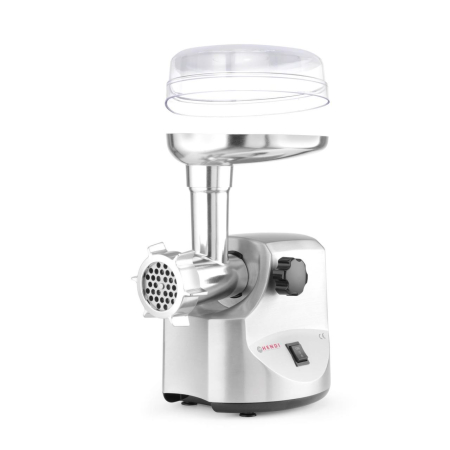 Masina de tocat carne, 2 discuri taiere incluse 4 si 7 mm, 3 accesorii umplere carnati 12, 15, 20 mm, Hendi 198, corp aluminiu, palnie fonta, 400W [7]