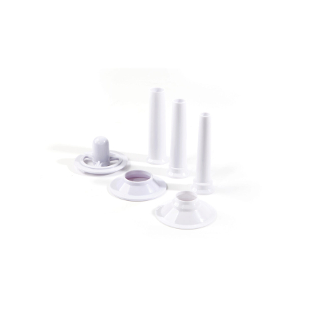 Masina de tocat carne, 2 discuri taiere incluse 4 si 7 mm, 3 accesorii umplere carnati 12, 15, 20 mm, Hendi 198, corp aluminiu, palnie fonta, 400W [3]
