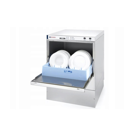 Masina profesionala de spalat vase K 50 cu pompa de detergent 50 x 50 control electromecanic 400 W Hendi Inox 570x600(+370)x(H)830 mm [2]