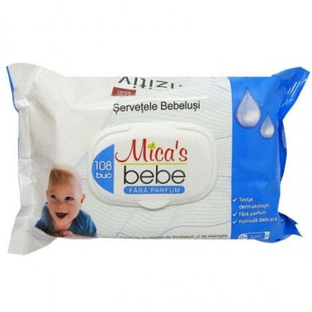 Servetele umede - Servetele umede bebelusi cu capac 108buc sensitiv