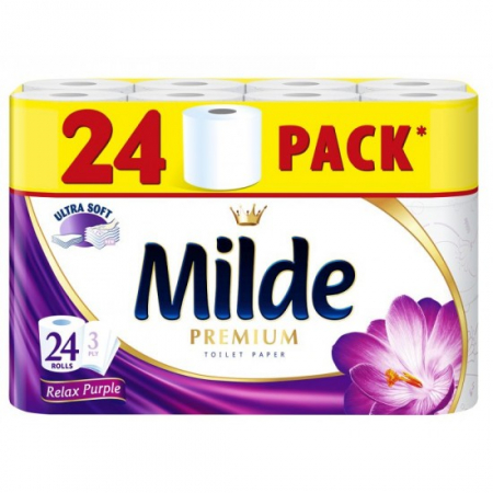 Consumabile hartie - Milde hartie igienica 24role 3str relax purple