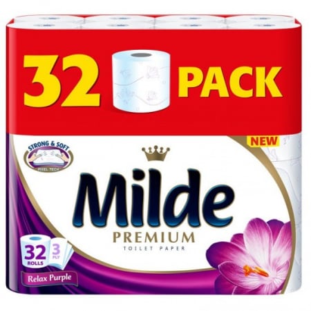 Consumabile hartie - Milde hartie igienica 32role 3straturi relax purple