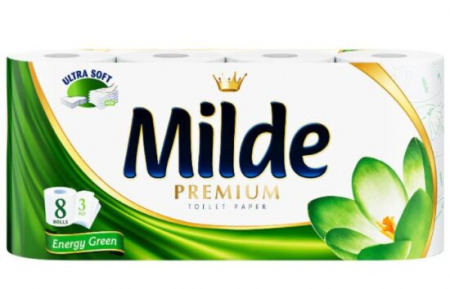 Hartie igienica - Milde hartie igienica 8role 3straturi energy green