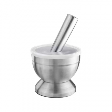 Ustensile bucatarie - Mojar inox cu capac wow