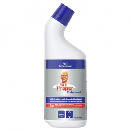 Detergenti si solutii de curatenie - Mr proper solutie curatat professional wc 750ml