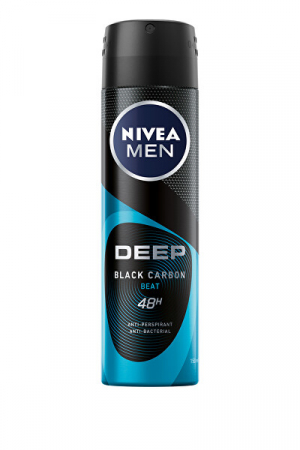 Deodorante - Nivea antiperspirant deo 150ml men deep black carbon beat