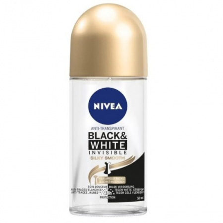 Ingrijirea corpului - Nivea antiperspirant roll on 50ml black&white silky smooth