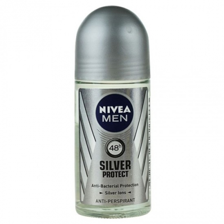 Ingrijirea corpului - Nivea antiperspirant roll on 50ml men silver protect