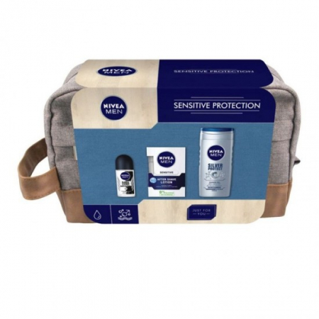 Casete cadou - Nivea borseta cadou (sg250+af100+roll50)men sensitive
