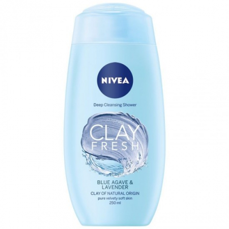 Ingrijirea corpului - Nivea gel dus 250ml clay fresh agave blu lavanda
