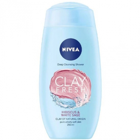 Ingrijirea corpului - Nivea gel dus 500ml clay fresh hibiscus&white sage