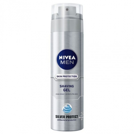 Ingrijirea corpului - Nivea gel ras 200ml silver protect