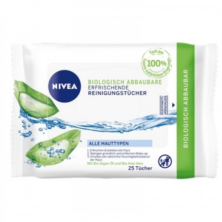 Servetele demachiante - Nivea servetele umede demachiante 25buc bio argan