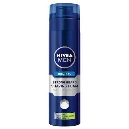 Ingrijirea corpului - Nivea spuma ras 200ml original strong beard