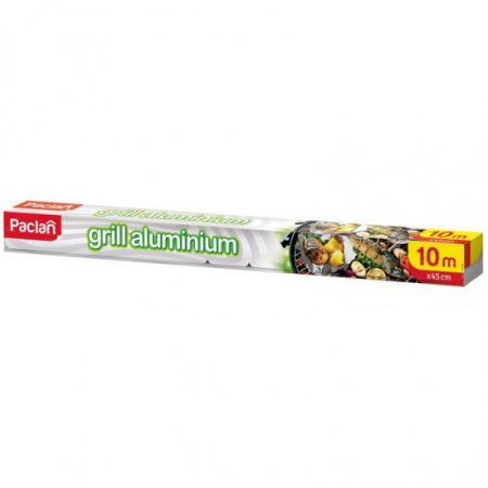 Folie aluminiu - Paclan folie aluminiu pentru gratar 10mx45cm