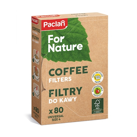 Vase si accesorii bucatarie - Paclan for nature filtru cafea nr4 80buc