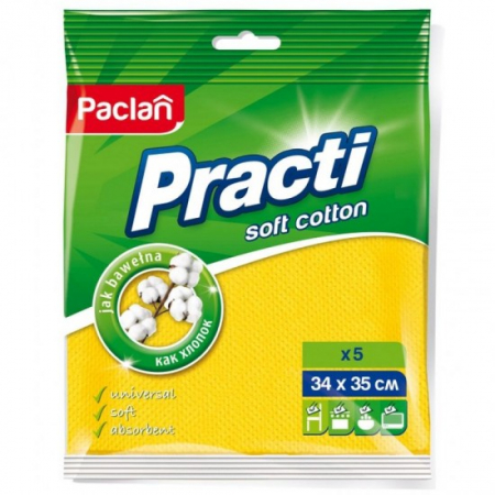 Uz casnic si menaj - Paclan laveta curatenie practi soft cotton34x35cm