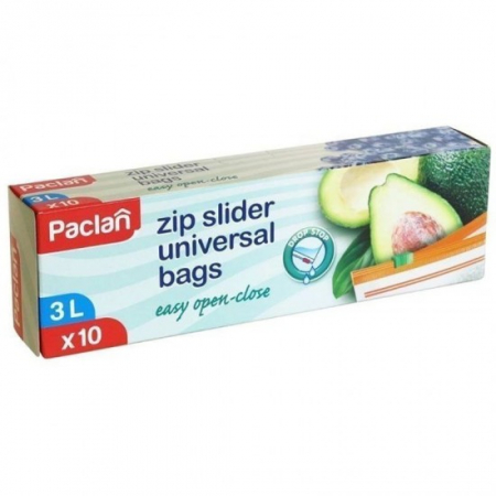 Pungi alimentare - Paclan pungi congelator zip 3l 10buc
