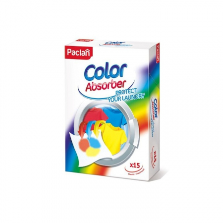 Solutie scos pete - Paclan servetele captatoare culoare 15buc protect