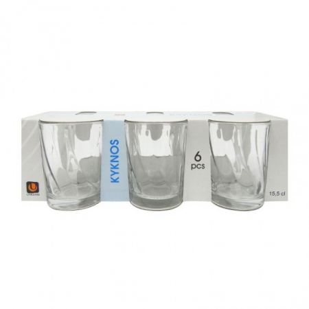 Pahare - Pahar apa alb 15.5cl kyknos 6buc 54053-sl6b6