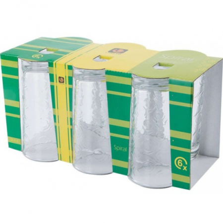 Pahare - Pahar apa alb 24.5cl spiral 6buc 51151-sl6b6