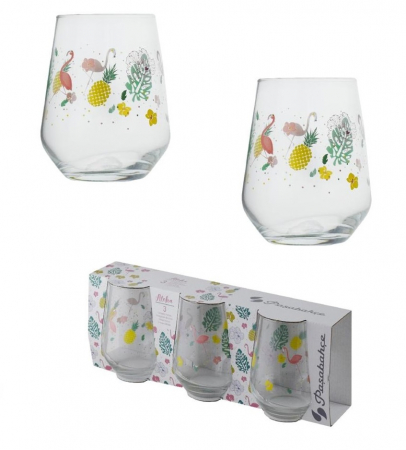 Pahare - Pahar apa aloha 425cl allegra 3buc/set 41536