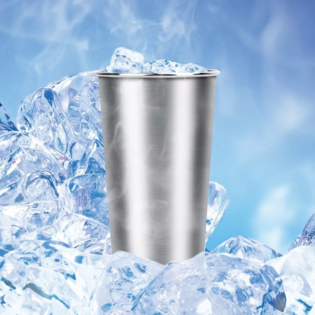 Pahar din inox, aprox. 450 ml, 8 × 12 cm [2]