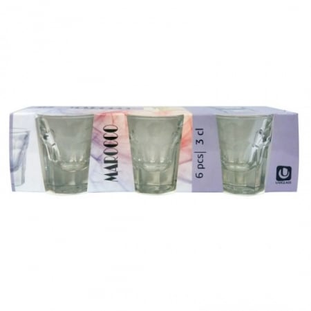 Pahare - Pahar lichior alb 3cl marocco 6buc 56037-sl6b16