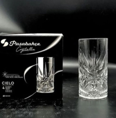 Pahar Long Drink CIELO din sticlă cristalină 350 cc [3]