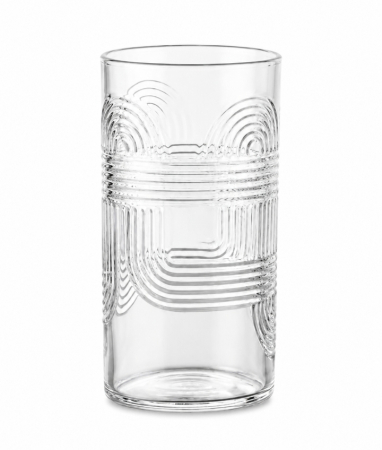 Vase si accesorii bucatarie - Pahar Long Drink VIOLA din sticlă, 430 ml