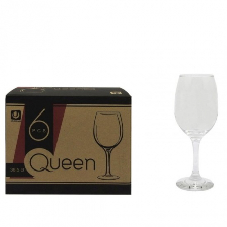 Pahare cu Picior 365ml, 6 Buc / Set – Colecția Queen [1]