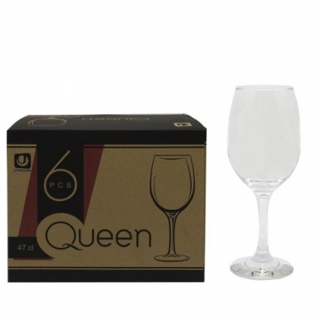 Pahare cu Picior pentru Vin 470ml – Colecția Queen [1]