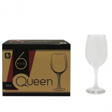 Pahare cu Picior 580ml , 6 Buc / Set – Colecția Queen [1]