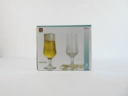 Pahare - Pahar picior bere alb 36.5cl ariadne 6buc 92506-gb6b4